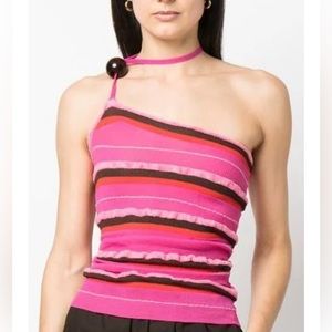 Jacquemus Pink La Maille Concha Top, Size 36/Small